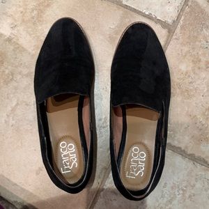 Franco Sarto Jeena Black Suede Loafer